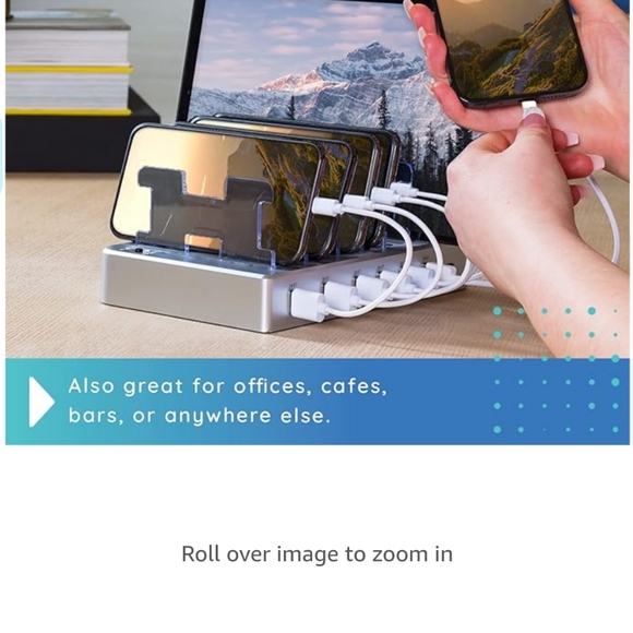 6USB fast ports charging station for multiple devices (12) - Picture 5 of 8